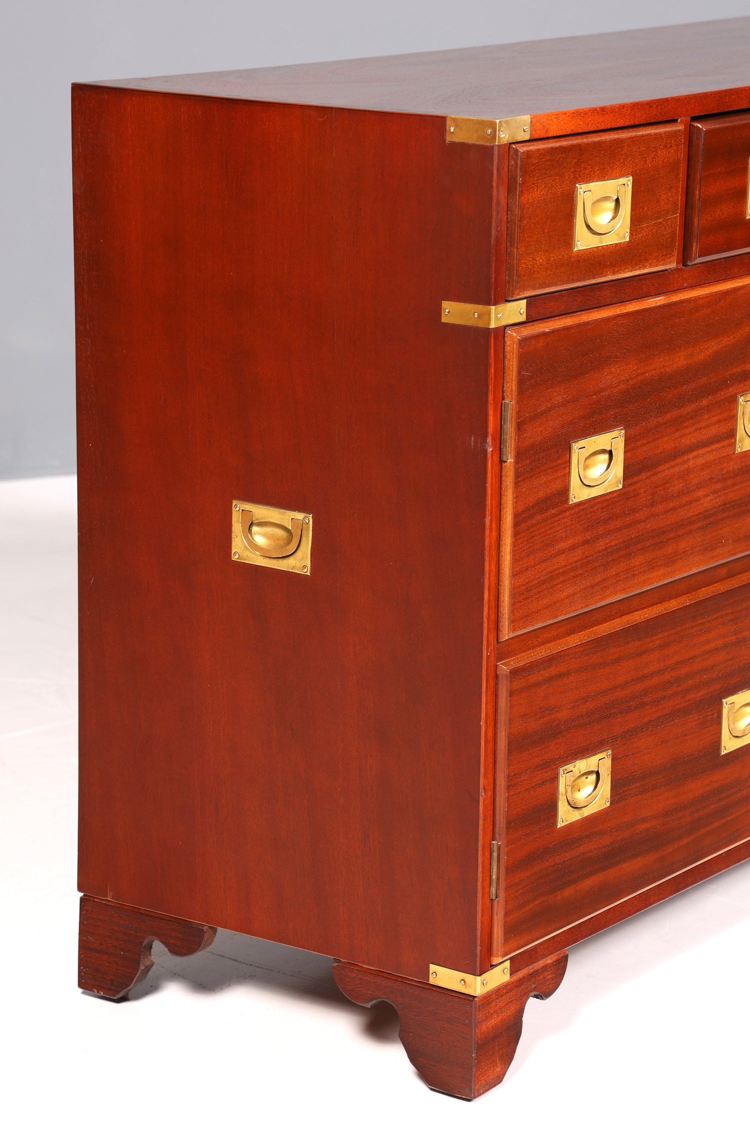 Beeindruckendes Maritim Sideboard Englische Schiffs Kommode Englisch Antik Schrank Military Chest