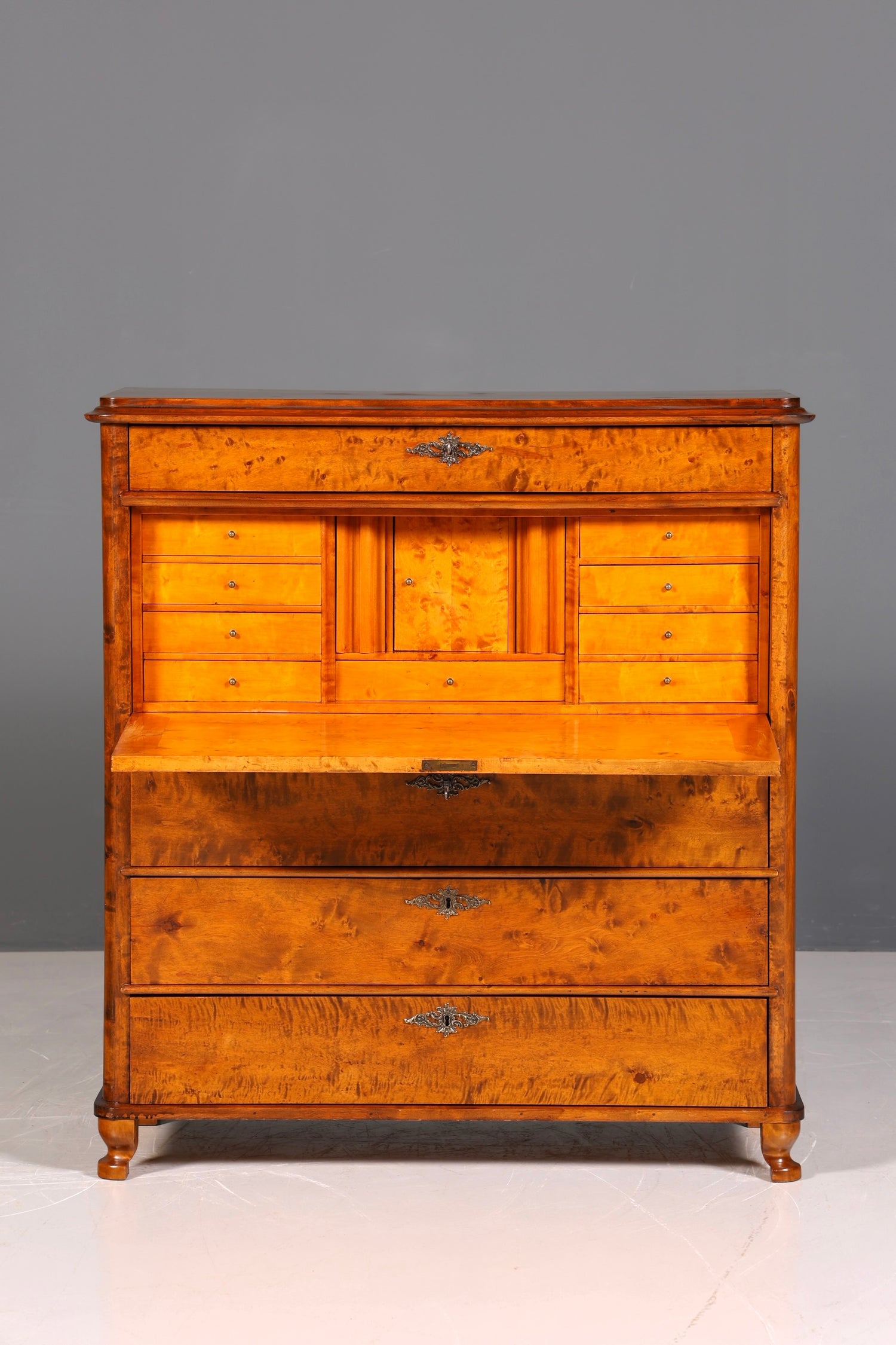 F878 Finish cm Wunderschöner Gründerzeit Sekretär Kommode Jugendstil Schubladenkommode Antik Vertiko