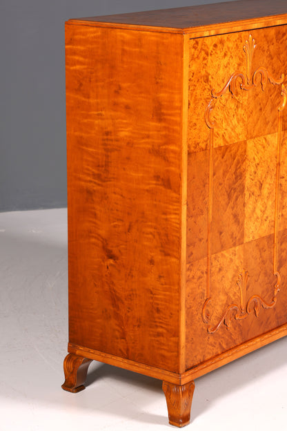 Stilvoller Original Art Deco Schrank Vertiko Sideboard um 1930 Highboard Kommode Aktenschrank Wäscheschrank