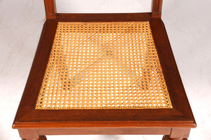 Stilvoller Gründerzeit Stuhl Antik Korbgeflecht Schreibtisch Stuhl Sekretär Stuhl Antik Küchenstuhl 1 von 2