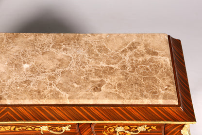 Traumhafte Barock Stil Konsolen Tisch Marmor Antik Stil Intarsien Konsole