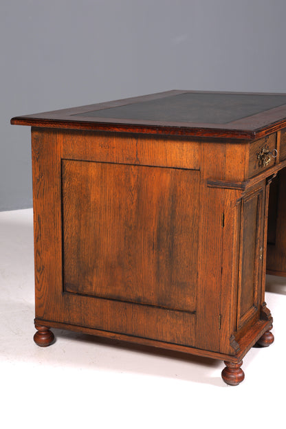 Traumhafter Jugendstil Schreibtisch Gründerzeit Bürotisch echt Holz Desk Office Table