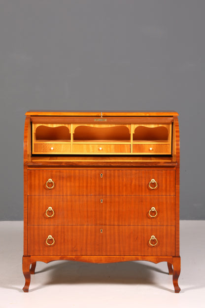 Wunderschöner Mid Century Rollladen Sekretär echt Holz Büro Schrank Vintage Schreibkommode 60s