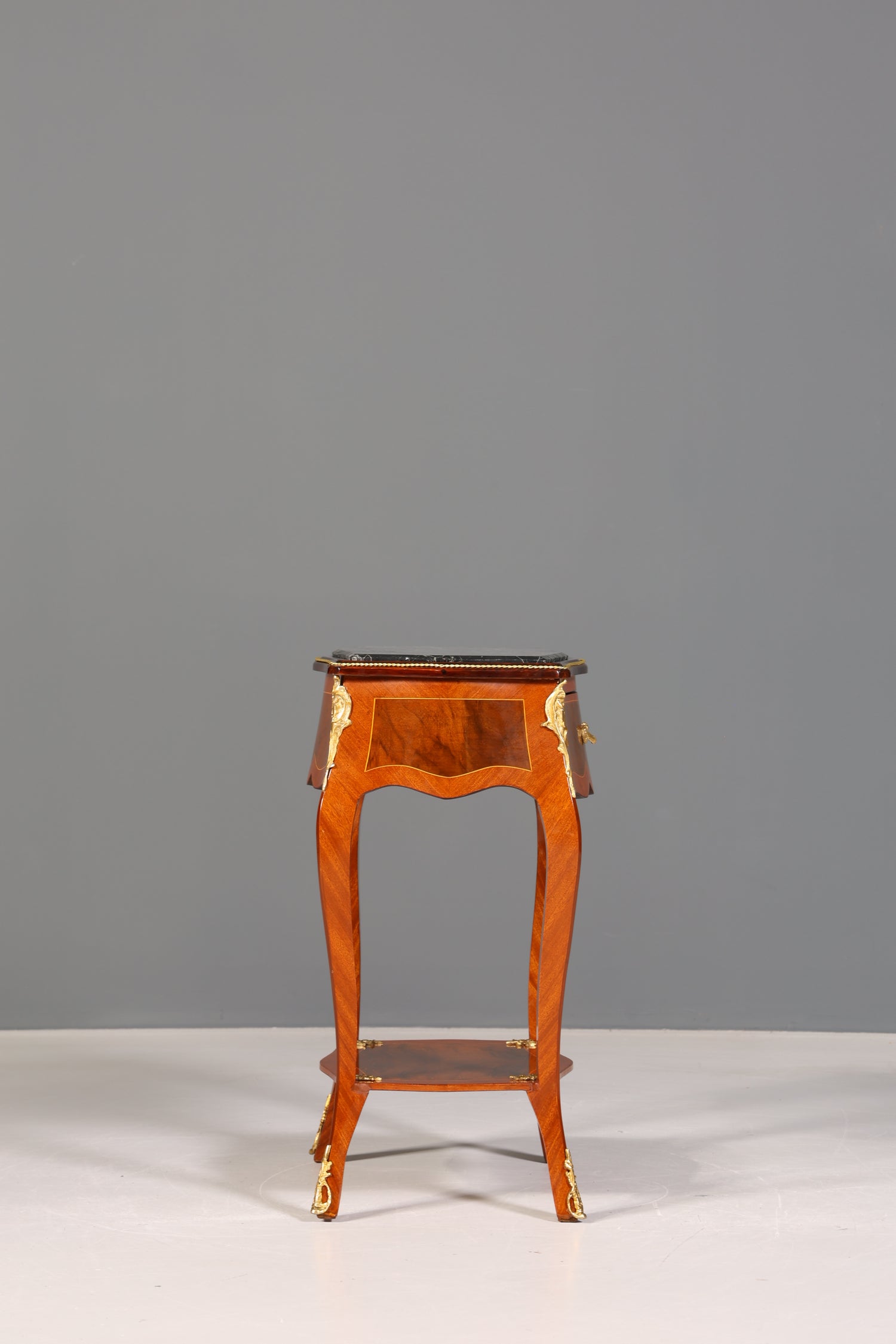 Beautiful Louis XV side table baroque style storage table marble chest of drawers telephone table