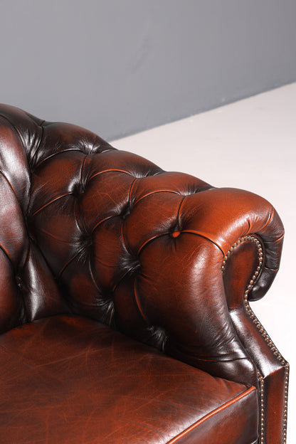 Wunderschönes Original Chesterfield Centurion 2-Sitzer Couch Englisches echt Leder Sofa UK