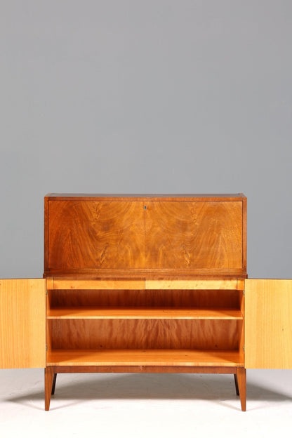 Traumhafter Mid Century Schrank Retro Bücherregal Vintage Barschrank Regal Sekretär 60er Jahre