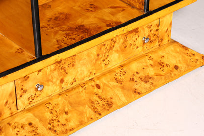 Beeindruckendes Art Deco Design Bücherregal Birke Luxus Regal Biedermeier Bibliothek