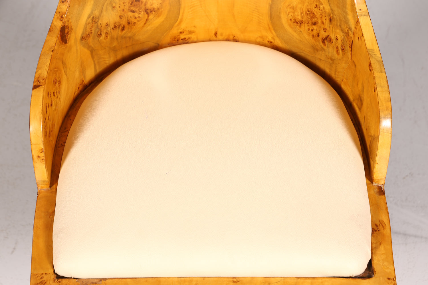 Stilvoller Art Deco Design Stuhl Biedermeier Stil Sekretär Stuhl Birke Esszimmer Stuhl 2 von 4