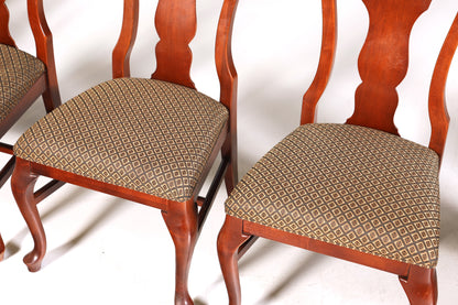 8x Edle Drexel Heritage Stühle Amerikanisch USA Chippendale Stil Stuhlset Küchenstuhl Set Esszimmer Stühle