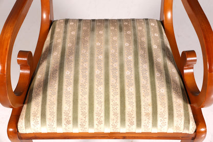 Wunderschöner Englischer Stuhl UK Armlehnstuhl Antik Stil Regency Sekretär Stuhl Eibe Polsterstuhl 1 von 2