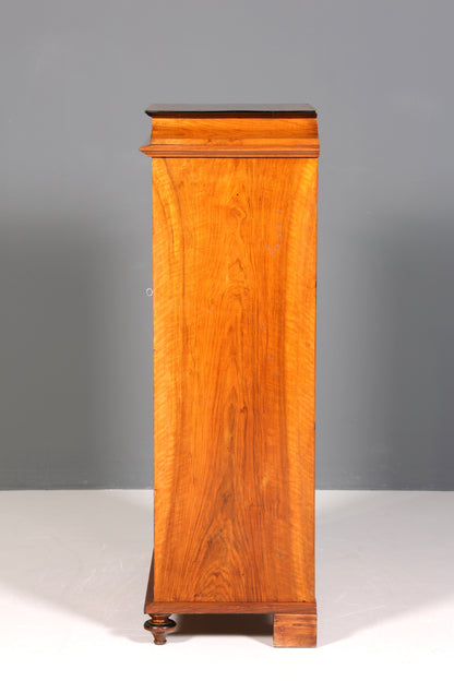 Traumhafter Louis Philippe Sekretär um 1880 Gründerzeit Chiffoniere Vertiko Schrank Semainier