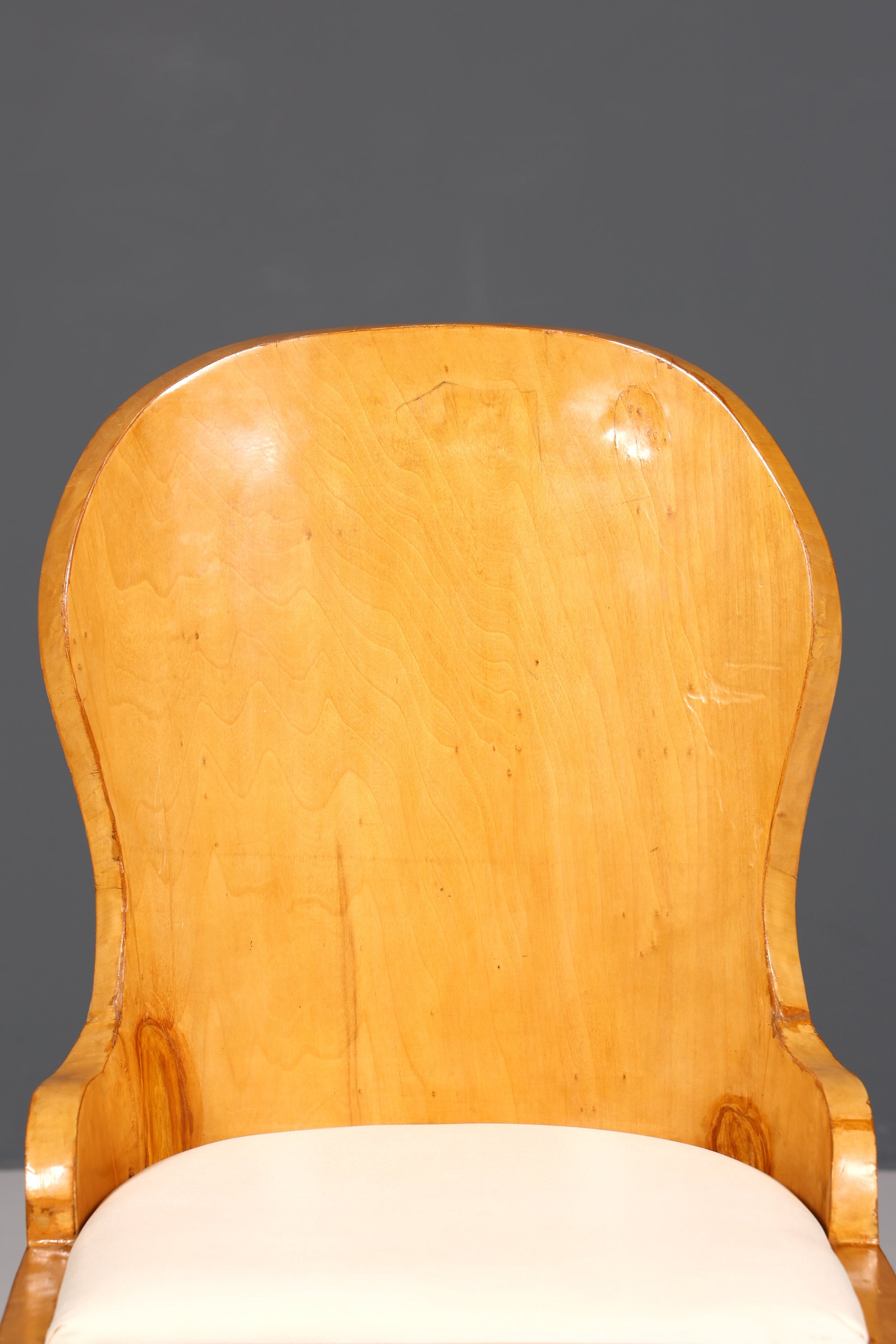 Stilvoller Art Deco Design Stuhl Biedermeier Stil Sekretär Stuhl Birke Esszimmer Stuhl 4 von 4