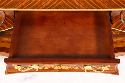Wunderschöner Barock Stil Konsolen Tisch Marmor Antik Stil Intarsien Konsole