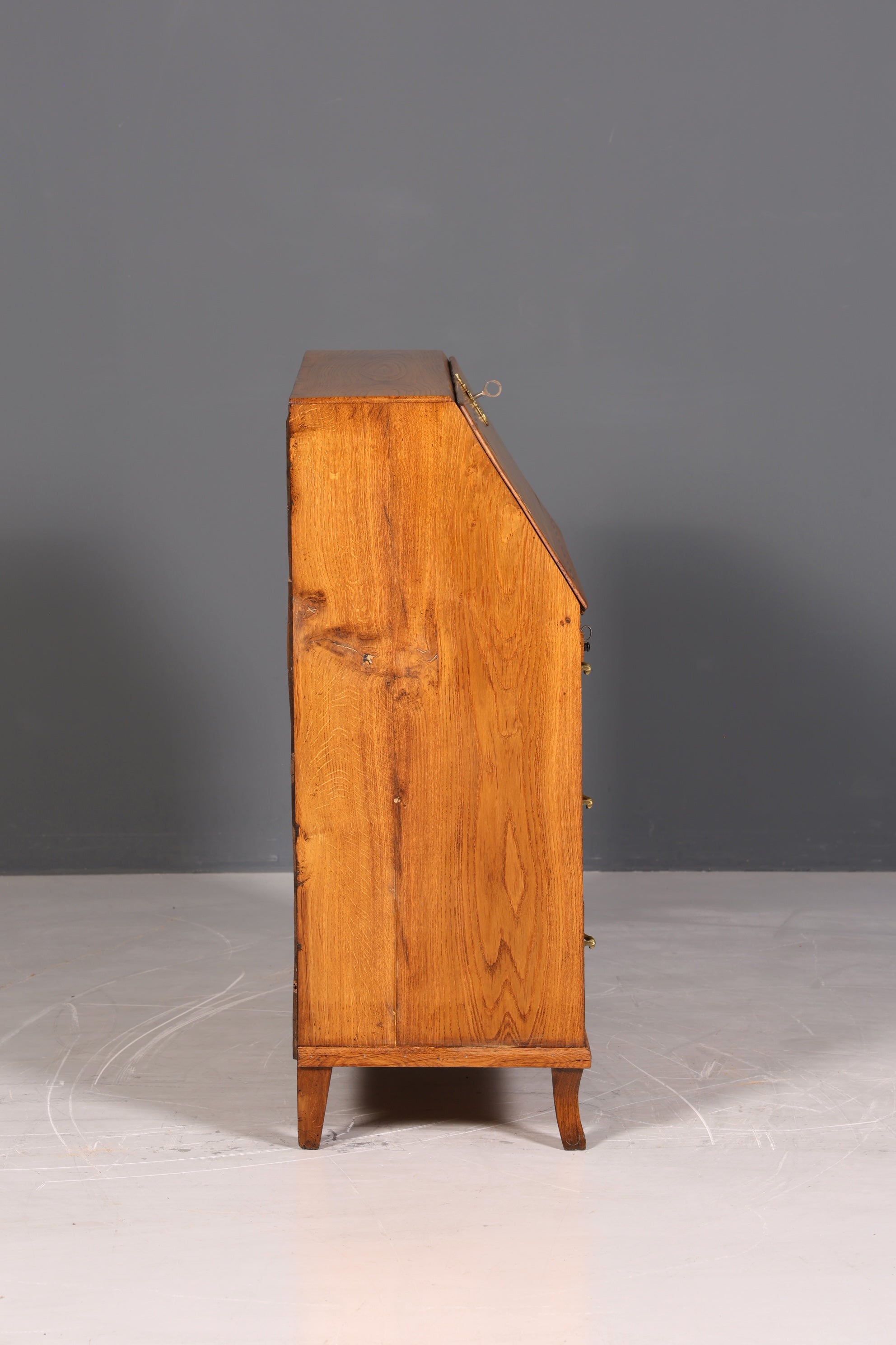 Original Barock Sekretär um 1800 Kommode Antik massiv Holz Schreibtisch Schreibkommode