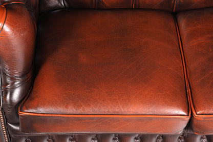 Wunderschönes Original Chesterfield Centurion 2-Sitzer Couch Englisches echt Leder Sofa UK