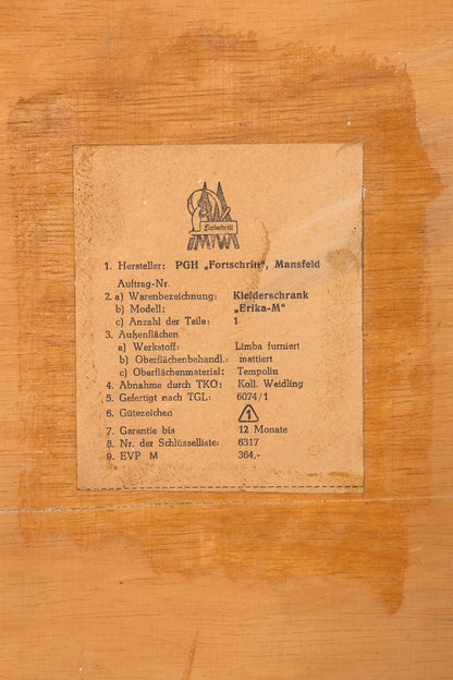 Traumhafter Mid Century Kleiderschrank Vintage Schrank Retro Wäscheschrank Dielenschrank