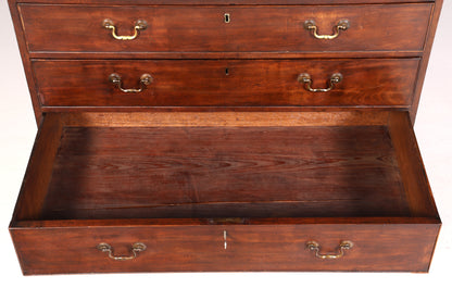 Wunderschöne Englische Antik Vitrine um 1700 George III Mahagoni Bücherschrank Buffet Glasvitrine Kommode