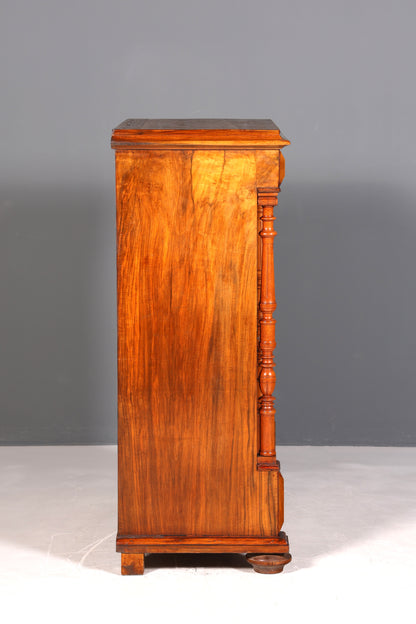 Traumhafter Gründerzeit Sekretär Vertiko Highboard Louis Philippe Kommode Sekretär Schrank um 1880