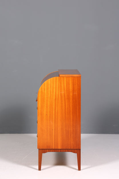 F228 Finish cm Wunderschöner Mid Century Rollladen Sekretär echt Holz Büro Schrank Vintage Schreibkommode