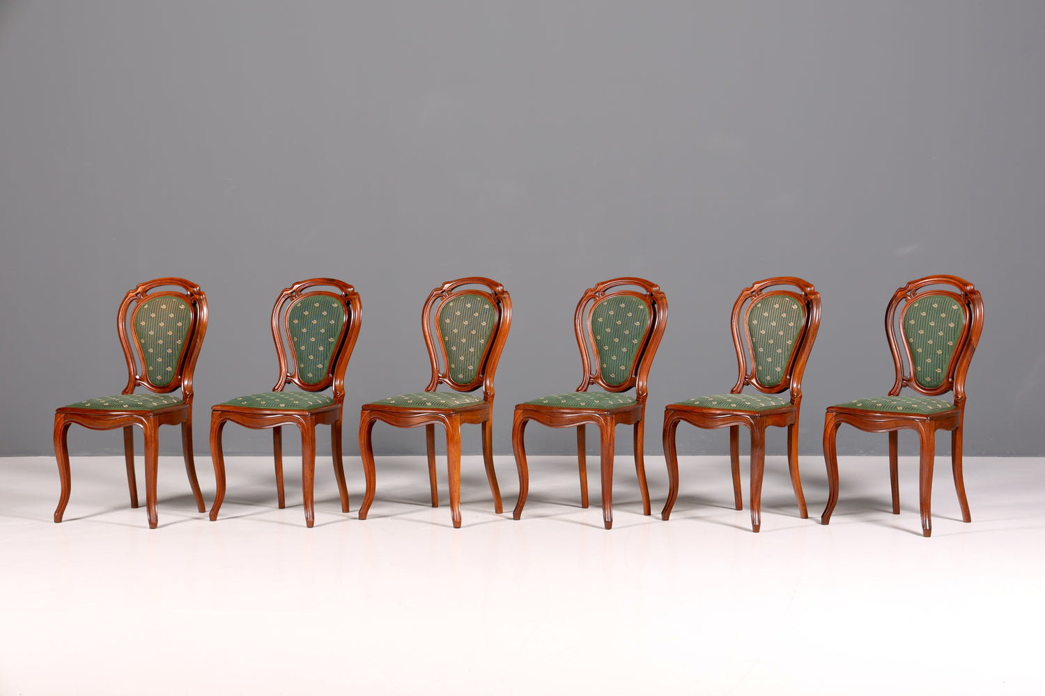 6x Traumhafte Louis Philippe Stühle um 1880 Biedermeier Stuhl Set Antik Esszimmer Stühle Küchenstuhlset