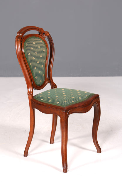 6x Traumhafte Louis Philippe Stühle um 1880 Biedermeier Stuhl Set Antik Esszimmer Stühle Küchenstuhlset