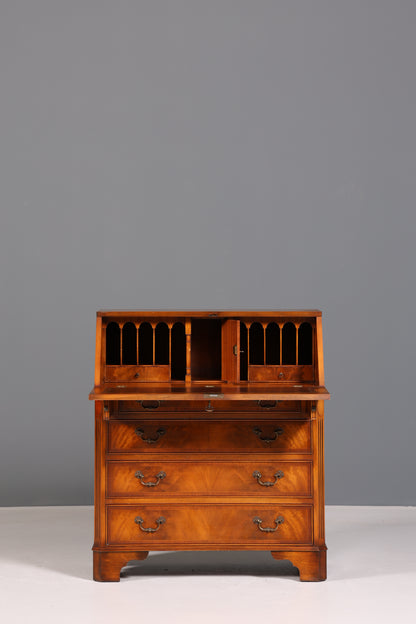 Wunderschöner Englischer Sekretär echt Leder Schreibkommode UK Schreibtisch Kommode