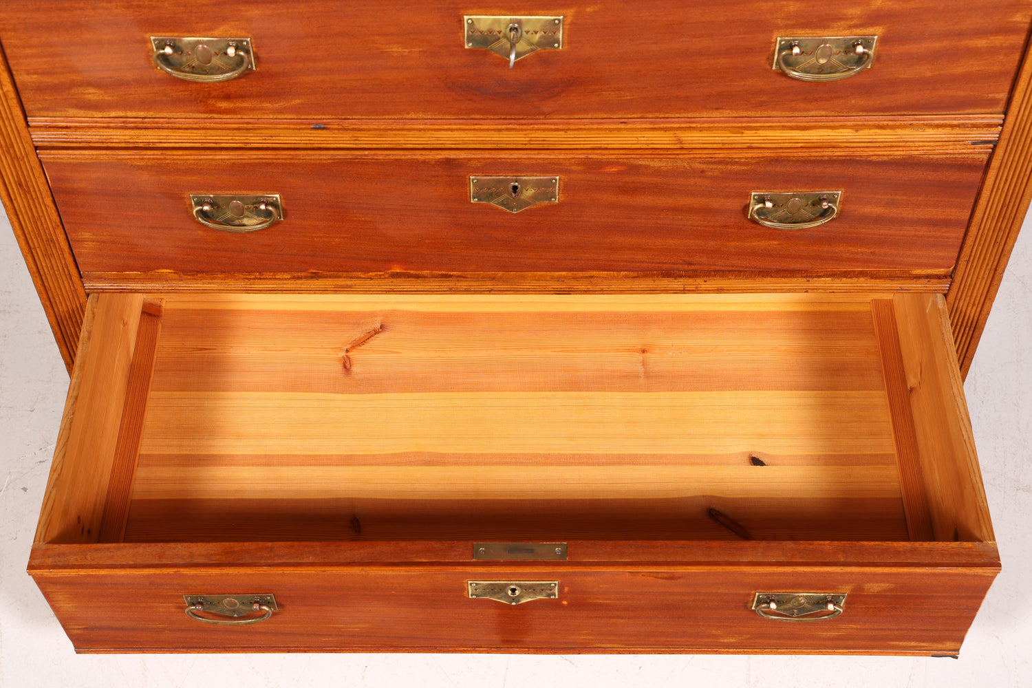 Wunderschöne Jugendstil Kommode Antik Sideboard mit Spiegel Gründerzeit Flurkommode Frisierkommode