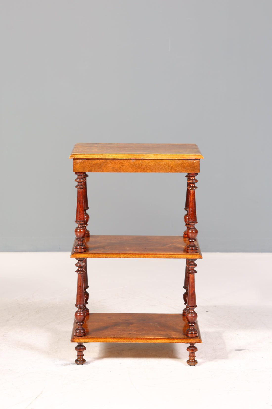 Stilvolle Gründerzeit Etagere Louis Philippe Regal um 1900 Bücherregal echt Holz Buchablage Bookshelf