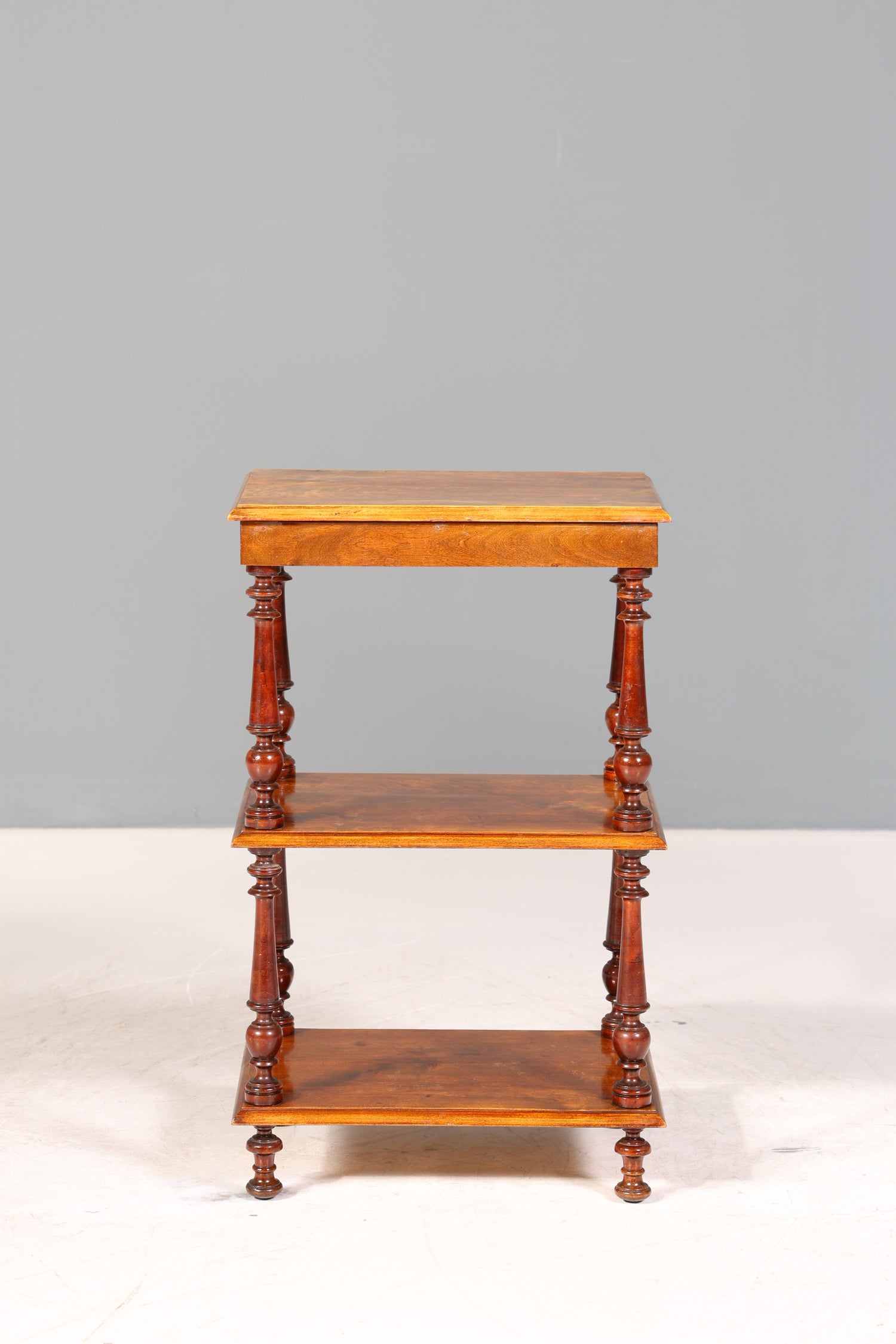 Stilvolle Gründerzeit Etagere Louis Philippe Regal um 1900 Bücherregal echt Holz Buchablage Bookshelf