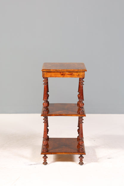 Stilvolle Gründerzeit Etagere Louis Philippe Regal um 1900 Bücherregal echt Holz Buchablage Bookshelf