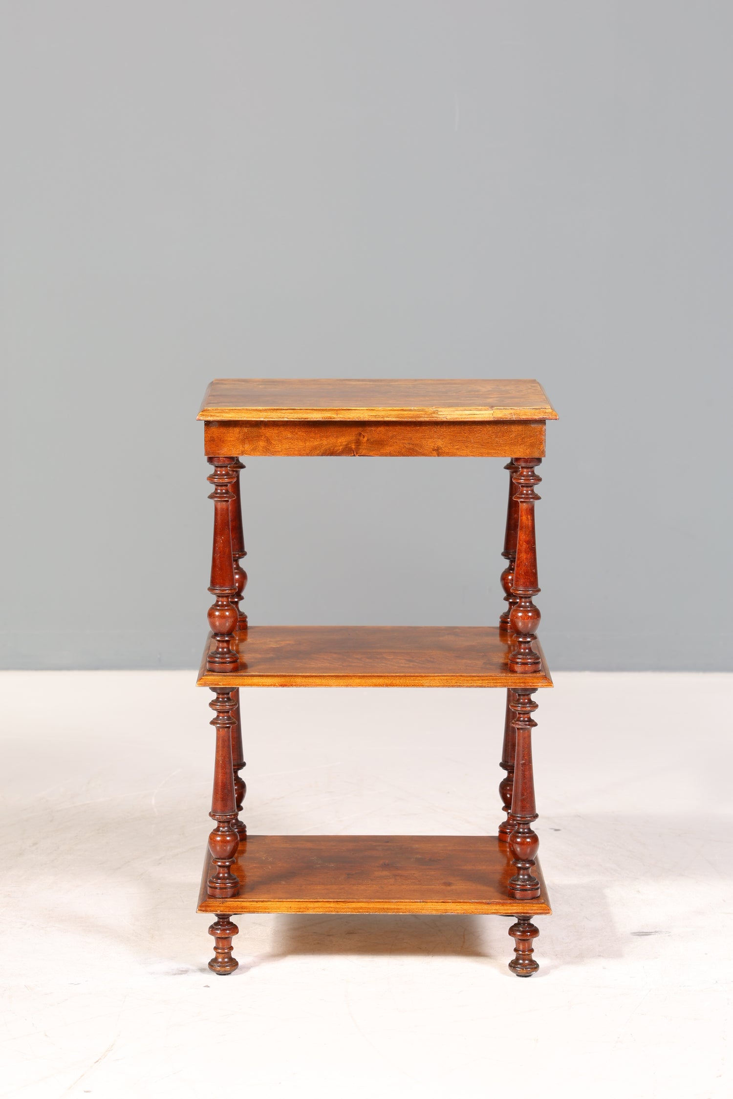 Stilvolle Gründerzeit Etagere Louis Philippe Regal um 1900 Bücherregal echt Holz Buchablage Bookshelf