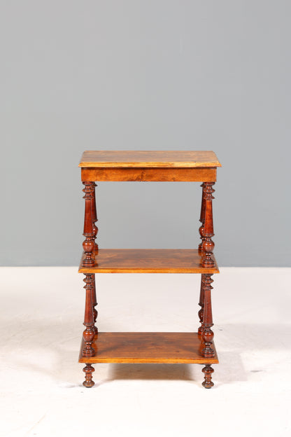 Stilvolle Gründerzeit Etagere Louis Philippe Regal um 1900 Bücherregal echt Holz Buchablage Bookshelf