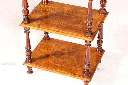 Stilvolle Gründerzeit Etagere Louis Philippe Regal um 1900 Bücherregal echt Holz Buchablage Bookshelf