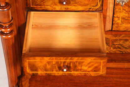 Wunderschöner Gründerzeit Sekretär Vertiko Highboard Louis Philippe Kommode um 1880