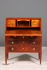 Edler Sekretär im Louis Seize Stil Büro Kommode Empire Englisch Schreibkommode Schreibtisch