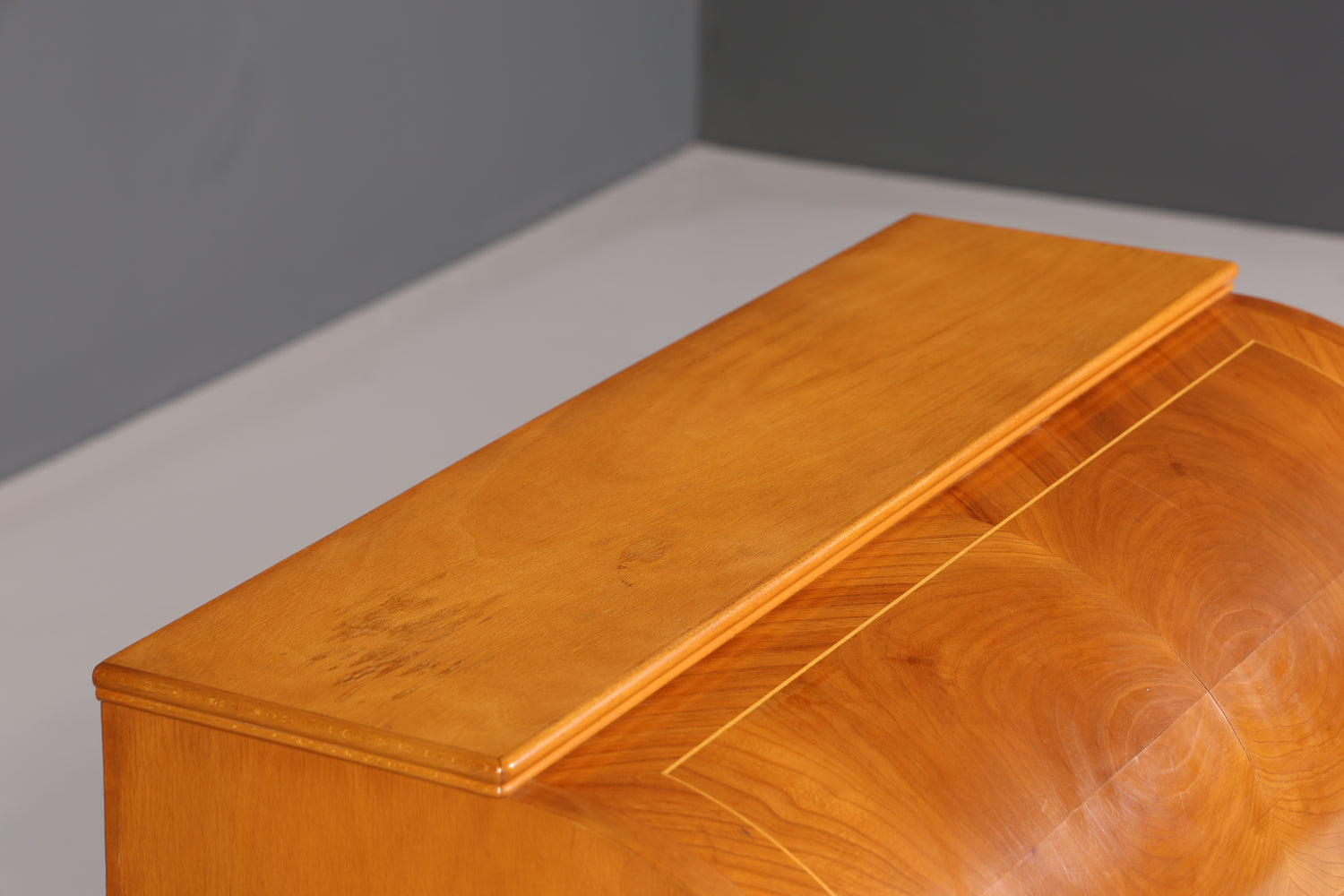 Wunderschöner Mid Century Rollladen Sekretär echt Holz Büro Schrank Vintage Schreibkommode