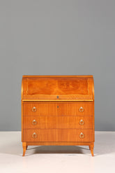 Traumhafter Mid Century Rollladen Sekretär echt Holz Büro Schrank Retro Schreibkommode