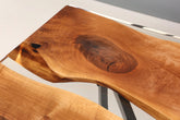Beeindruckender Epoxidharz Tisch 220-90 cm Epoxy Nussbaum massiv Holz Esszimmer Tisch Küchentisch