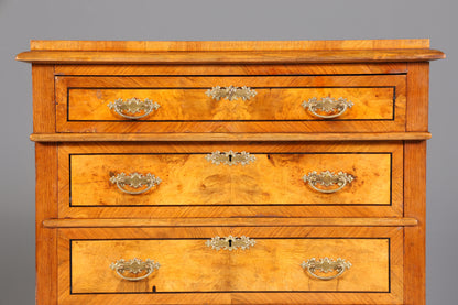 Edles Gründerzeit Vertiko Jugendstil Schrank Antik Highboard Kommode Schubladenkommode