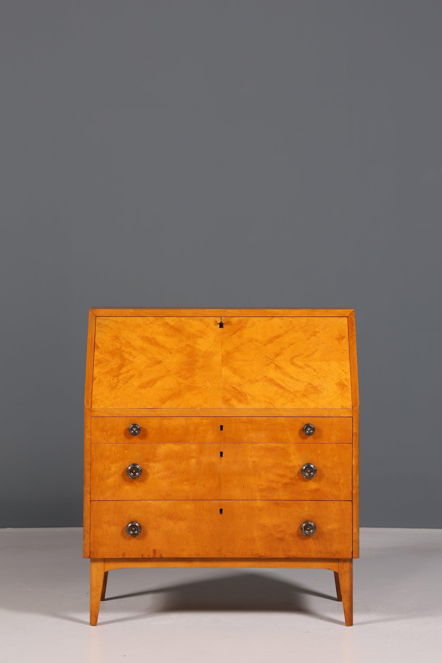 Wunderschöner Sekretär im Biedermeier Stil um 1940 Schreibmöbel echt Holz Office Kommode Schreibtisch