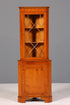 Wunderschöne Englische Eckvitrine Antik 60s echt Holz Schrank Eckschrank Glasvitrine Vitrine