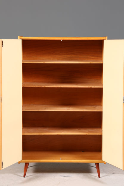 Wunderschöner Mid Century Kleiderschrank Vintage Schrank Retro Wäscheschrank