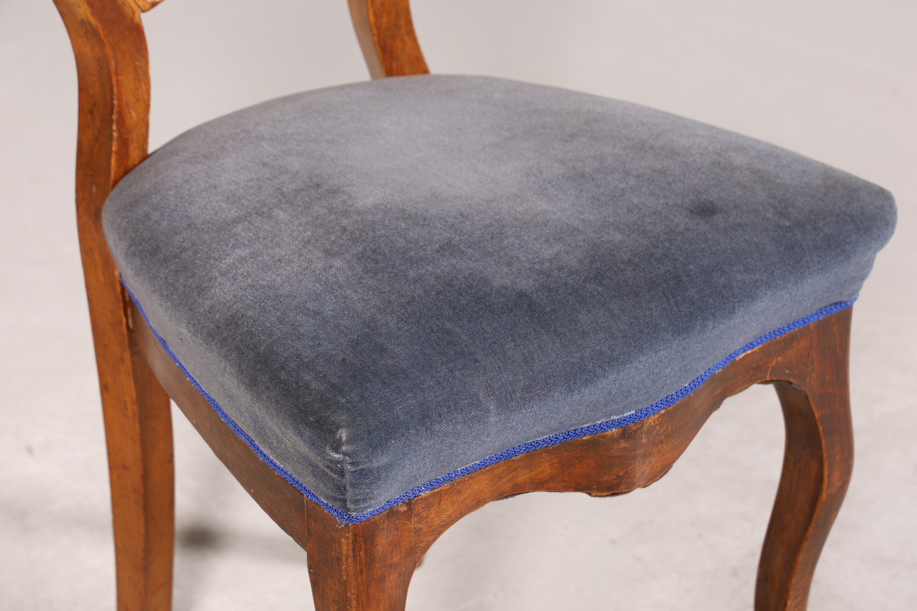 Traumhafter Louis Philippe um 1880 Biedermeier Stuhl Antik Sekretär Stuhl