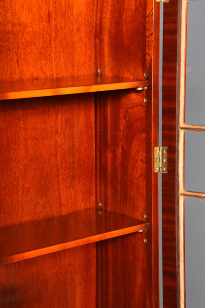 Wunderschöner Englischer Sekretär Büro Aufsatzsekretär Antik 60s Mahagoni Vitrinen Schrank UK