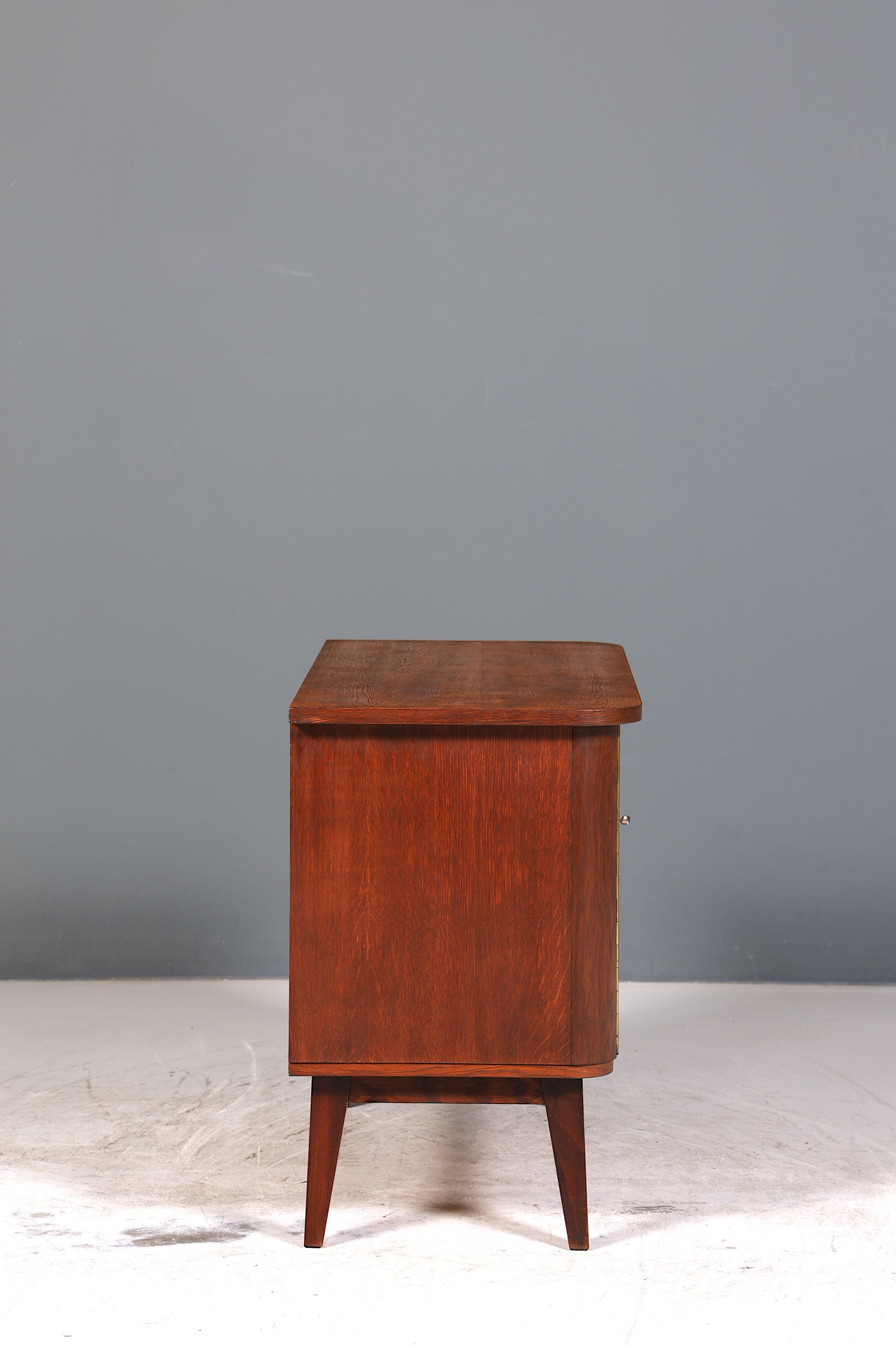 Schlichter Mid Century Schrank Vintage Retro Kommode TV Schrank Flurkommode