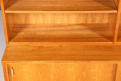 Wunderschöner XXL Mid Century Schrank Bücherregal Vintage Regal Bibliothek Vitrine Holz Bookshelf