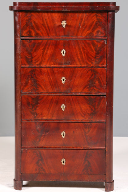 Wunderschöne Louis Philippe Chiffoniere um 1880 Gründerzeit Vertiko Schrank Semainier