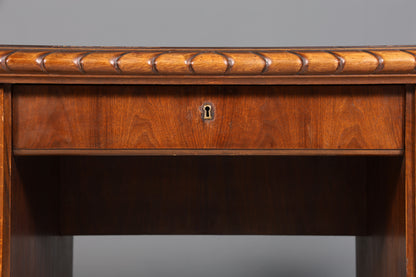 Imposanter Neorenaissance Schreibtisch Herrenzimmer Gründerzeit Bürotisch Antik Office Table