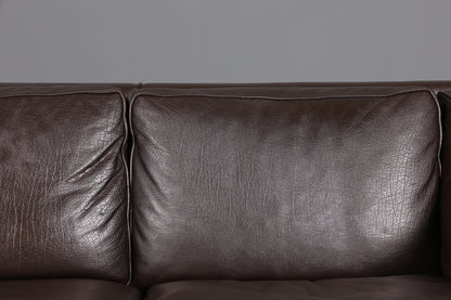 Wunderschönes Designer Børge Mogensen Sofa 3 Sitzer echt Leder Couch Modell 2213 Made in Denmark Canapé
