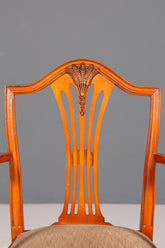 Edler Englischer Stuhl im Hepplewithe Stil Englisch Armlehnstuhl Dining Chair Küchenstuhl Sekretär Stuhl 2 von 2